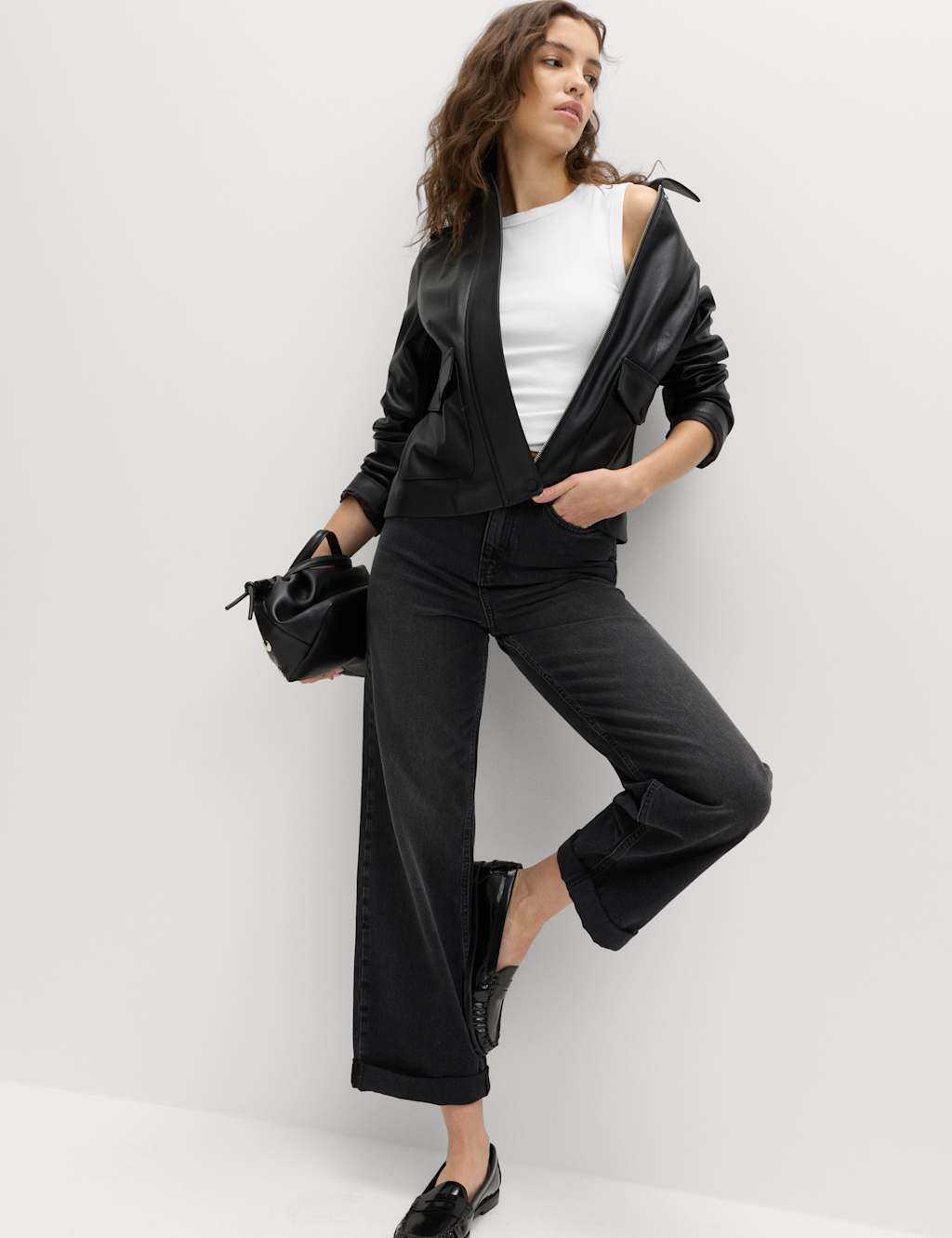 Marks & Spencer M&S Cotton Rich Premium Slim Fit Tank Top White - 3