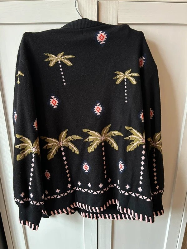 Never Fully Dressed Never fully dressed knit skirt and cardigan set palm trees - 1