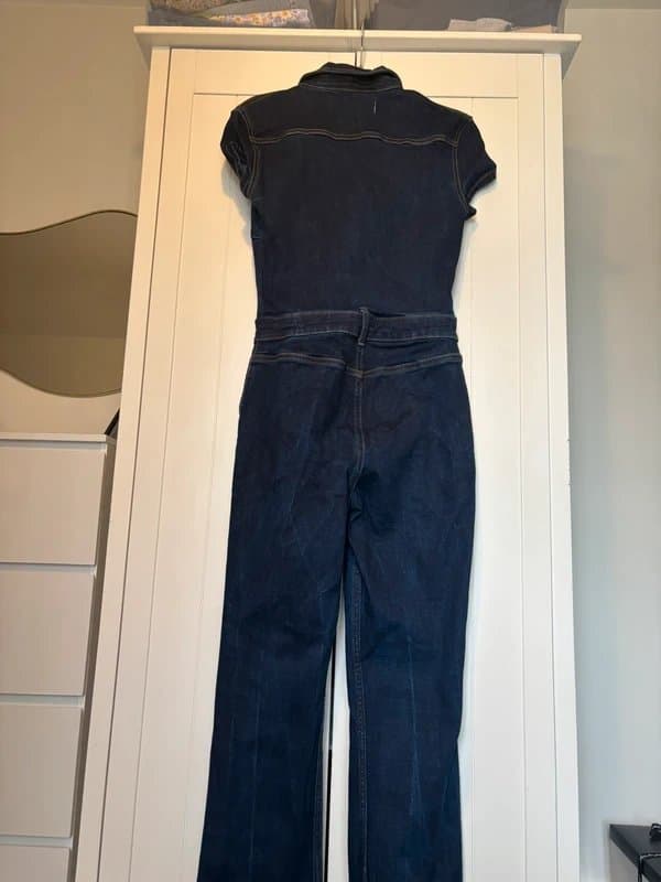 Bershka Bershka short sleeve denim jumpsuit
