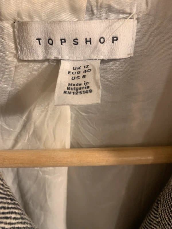 Topshop Topshop grey blazer size 12