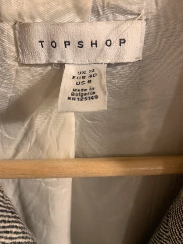 Topshop Grey Blazer Size 12