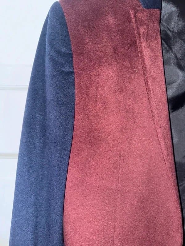 ASOS ASOS Burgundy & Navy Contrast Blazer