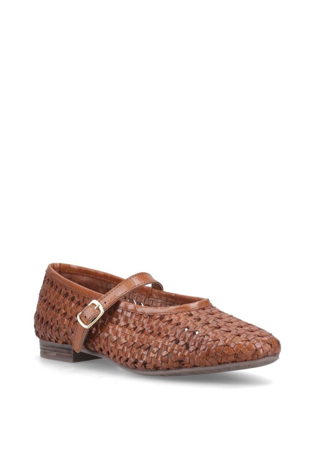 Hush Puppies Hush Puppies Women's Delaney Woven Mary Jane in Tan