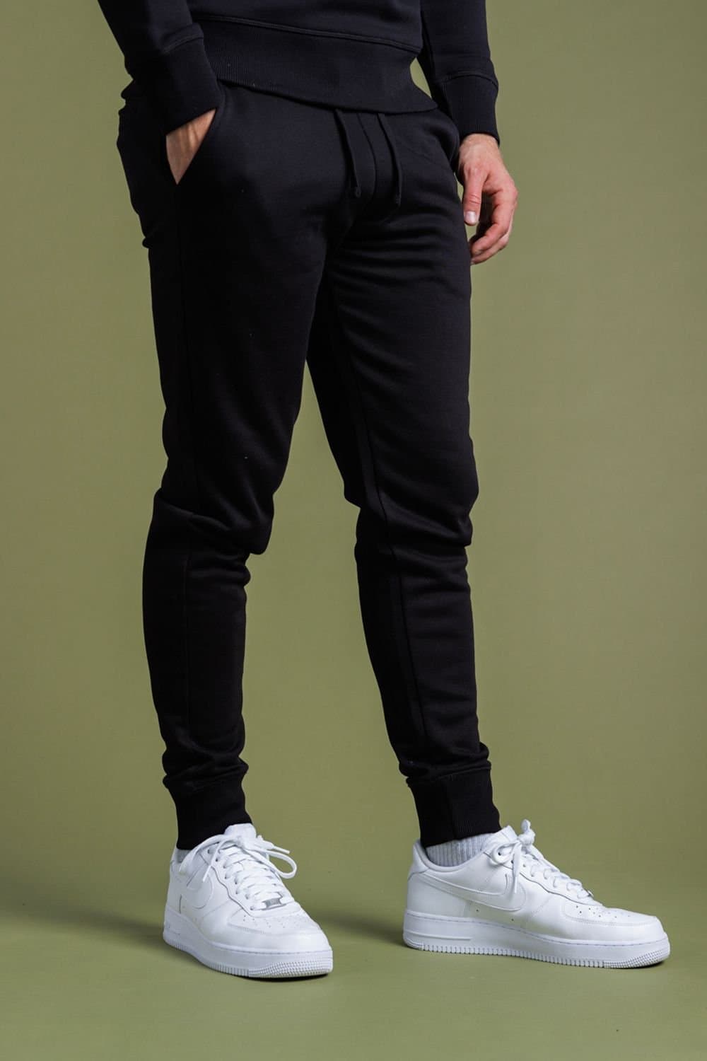 French Connection French Connection Men's Cotton Blend Joggers in Black