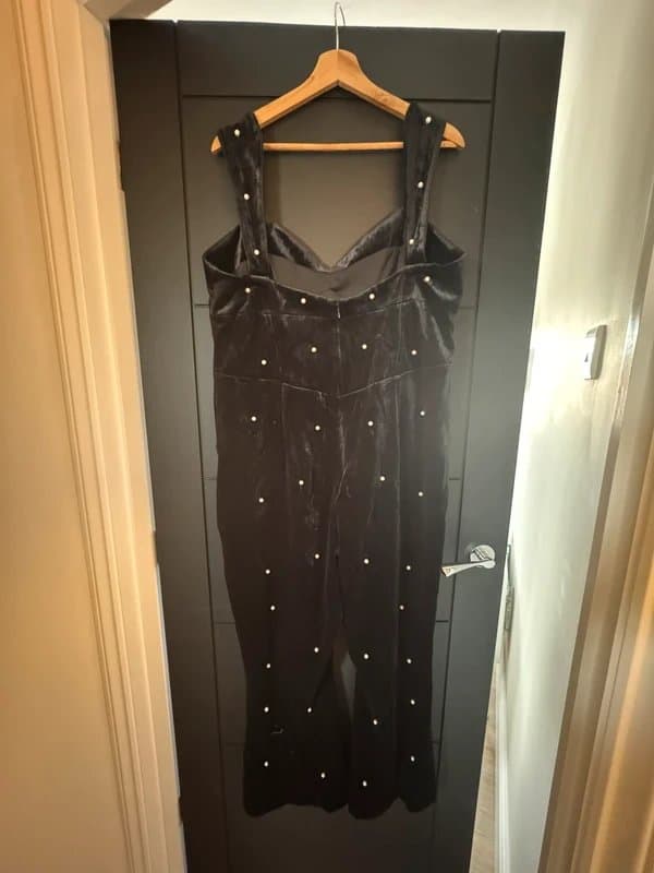 ASOS Velvet Black jumpsuit