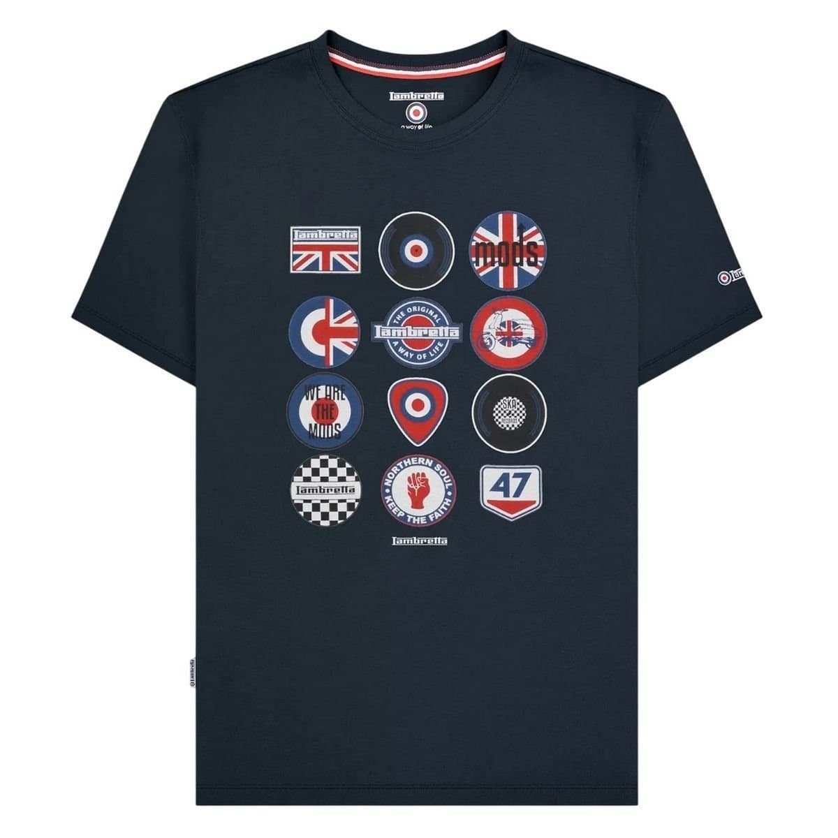 Lambretta Lambretta Men's Badge T-Shirt in Navy