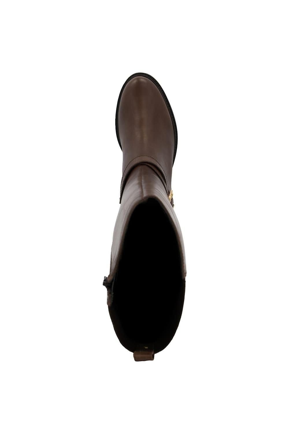 Dune London Dune London Women's 'Tildy' Leather Knee High Boots in Brown - 4