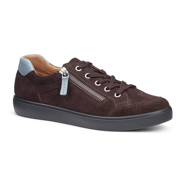 Hotter Hotter Women's Wide Fit 'Chase II' Trainers in Chocolate - 2
