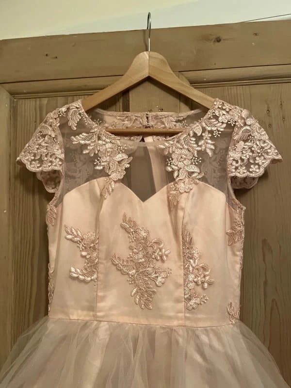 chi chi london Chi Chi London beautiful blush pink tulle dress 8/10