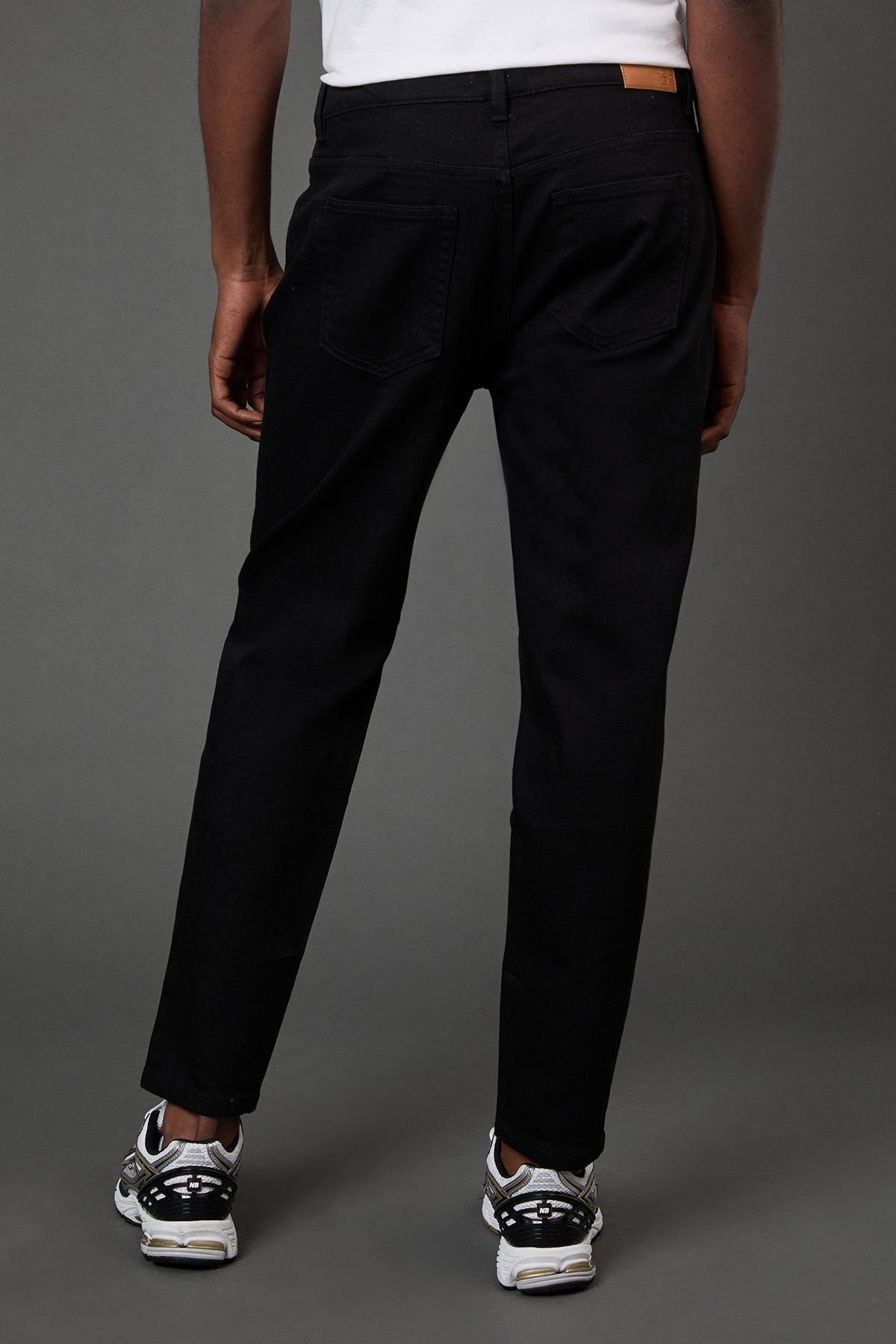 Burton Burton Men's Black Stretch Tapered Fit Jeans - 3