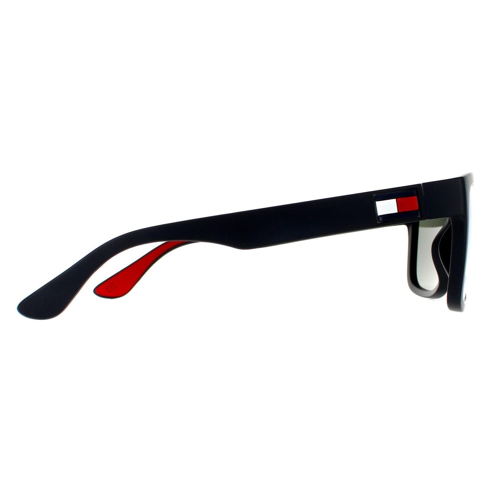 Tommy Hilfiger Tommy Hilfiger Men's Rectangle Matte Blue Blue Mirror Sunglasses - 4