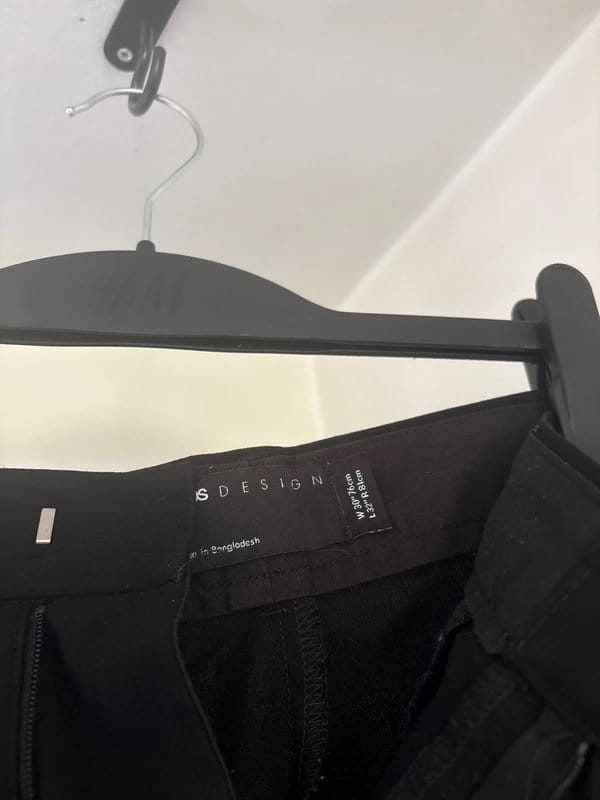 ASOS Design Black Tailored Suit Trousers