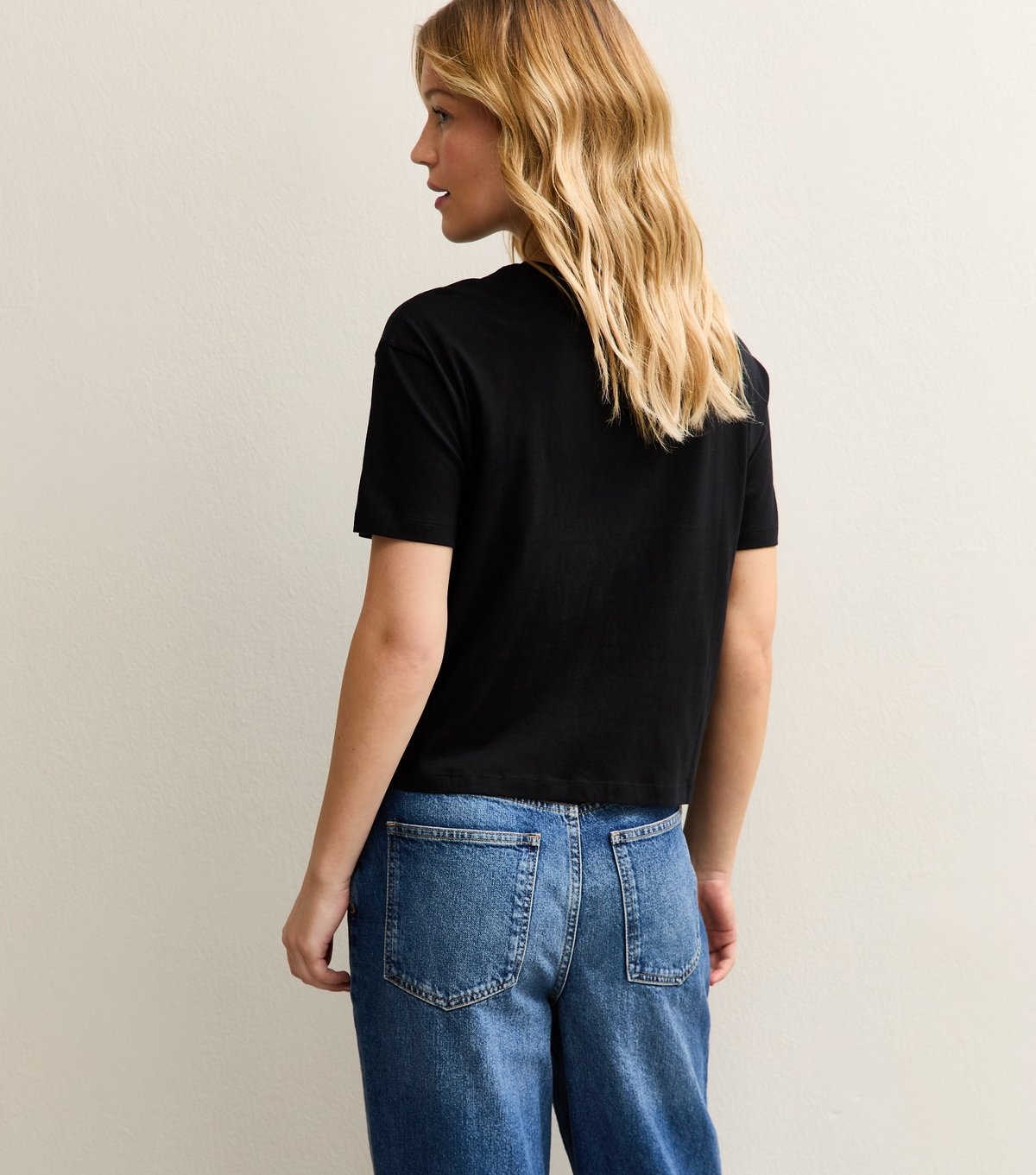New Look Women's Black Cotton Boxy Fit T-Shirt New Look - 4