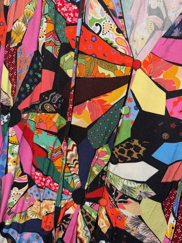 Never Fully Dressed Never Fully Dressed Vibrant Patchwork Blouse Size 14 NEW