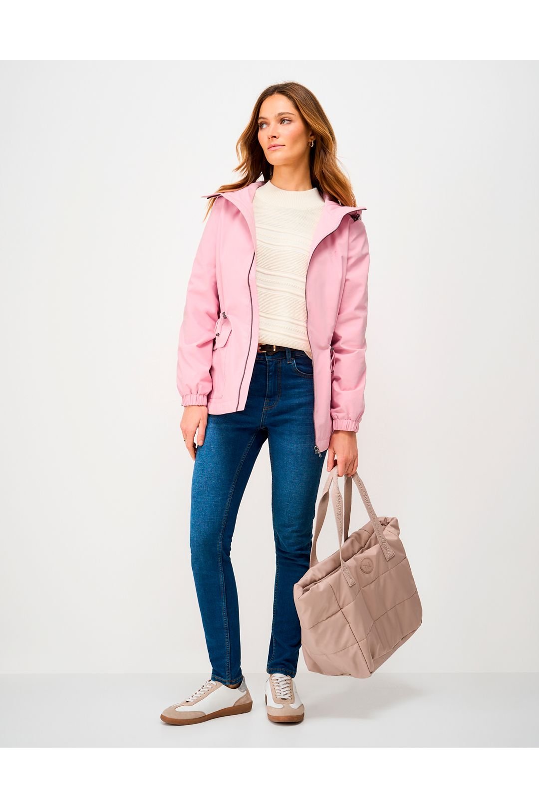 Crew Clothing Crew Clothing Women's Waterproof Raincoat Pink Lavender - 4