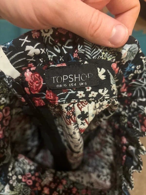 Topshop Floral mini skirt