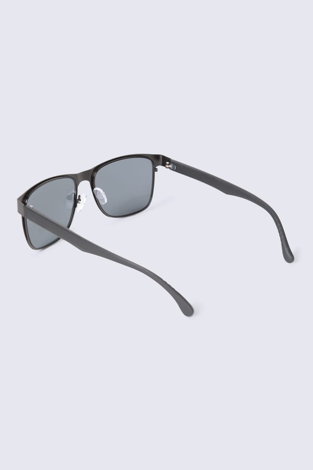 Animal Animal Men's 'Jacob' Stylish Metal Frame UV400 Lens Eyewear Polarized Sunglasses in Black - 3