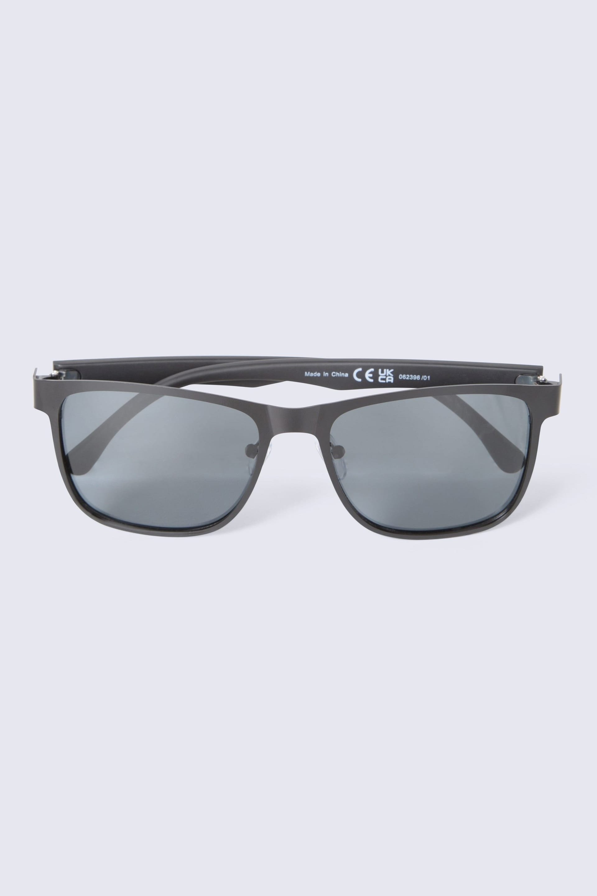Animal Animal Men's 'Jacob' Stylish Metal Frame UV400 Lens Eyewear Polarized Sunglasses in Black - 4