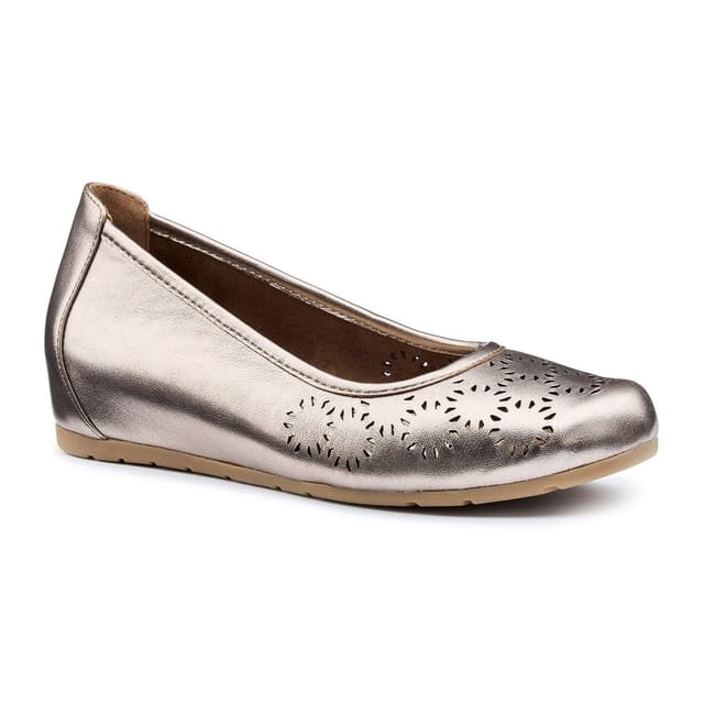 Hotter Hotter Women's 'Swan' Slip On Shoes with Hidden Wedge in Rose Gold - 2