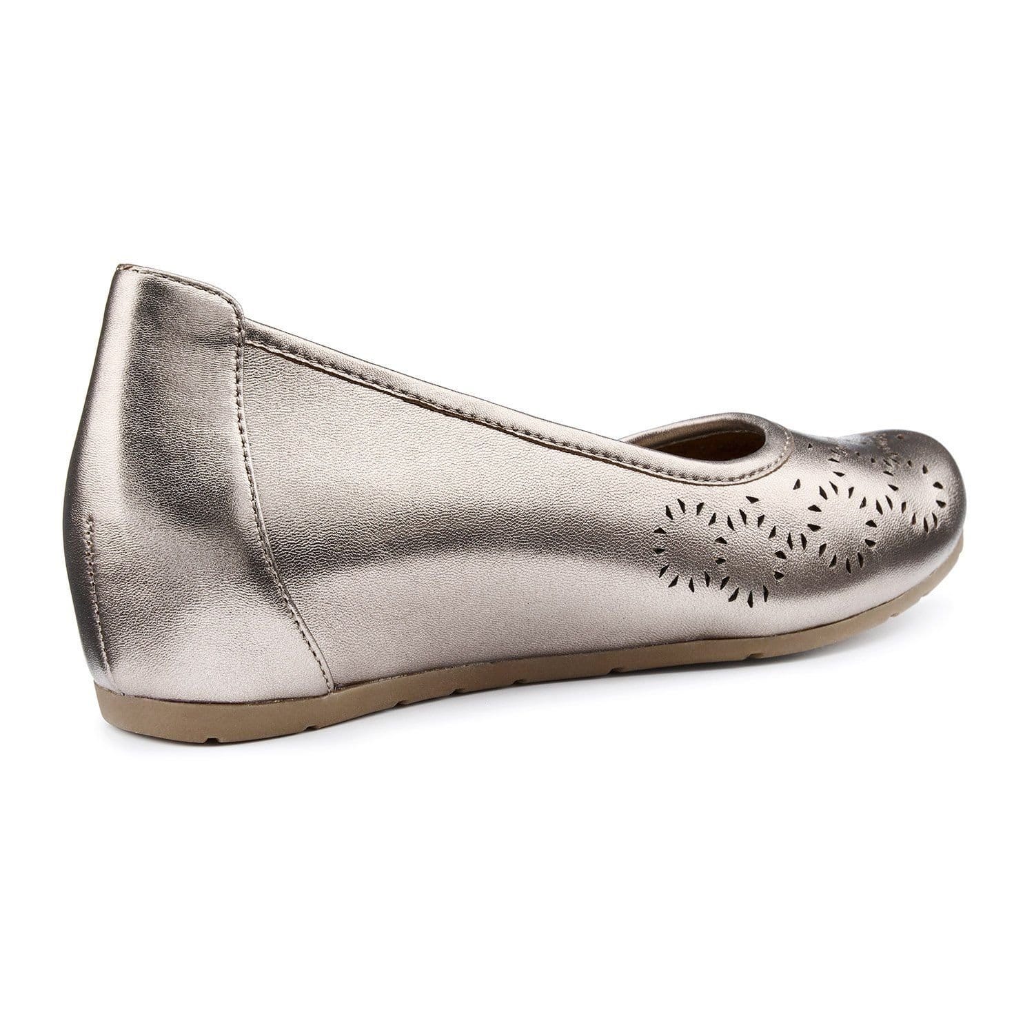 Hotter Hotter Women's 'Swan' Slip On Shoes with Hidden Wedge in Rose Gold - 4