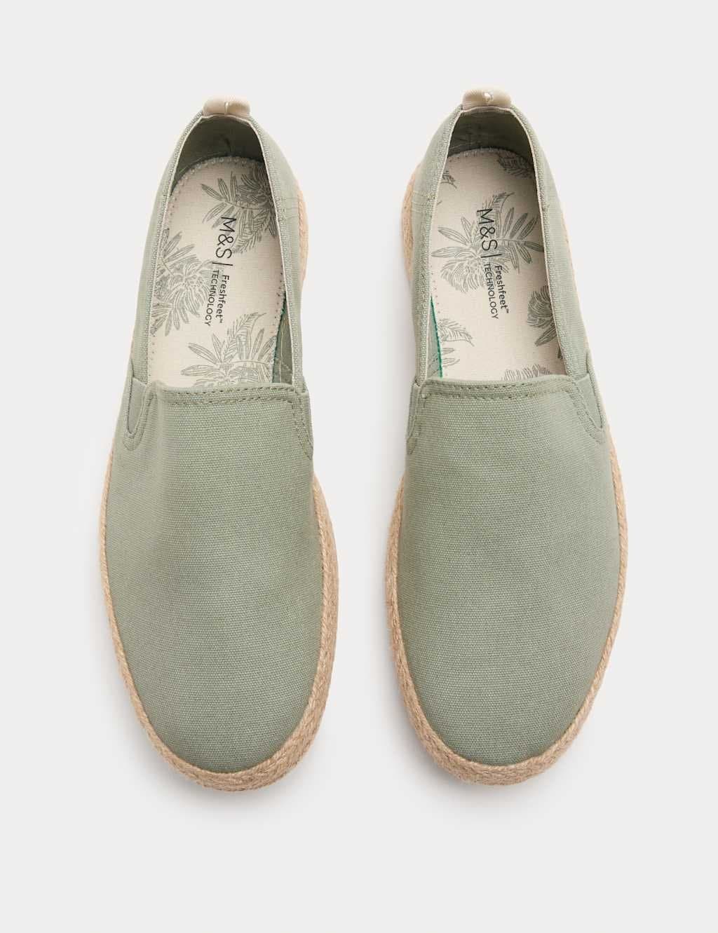 Marks & Spencer M&S Canvas Espadrilles Green
