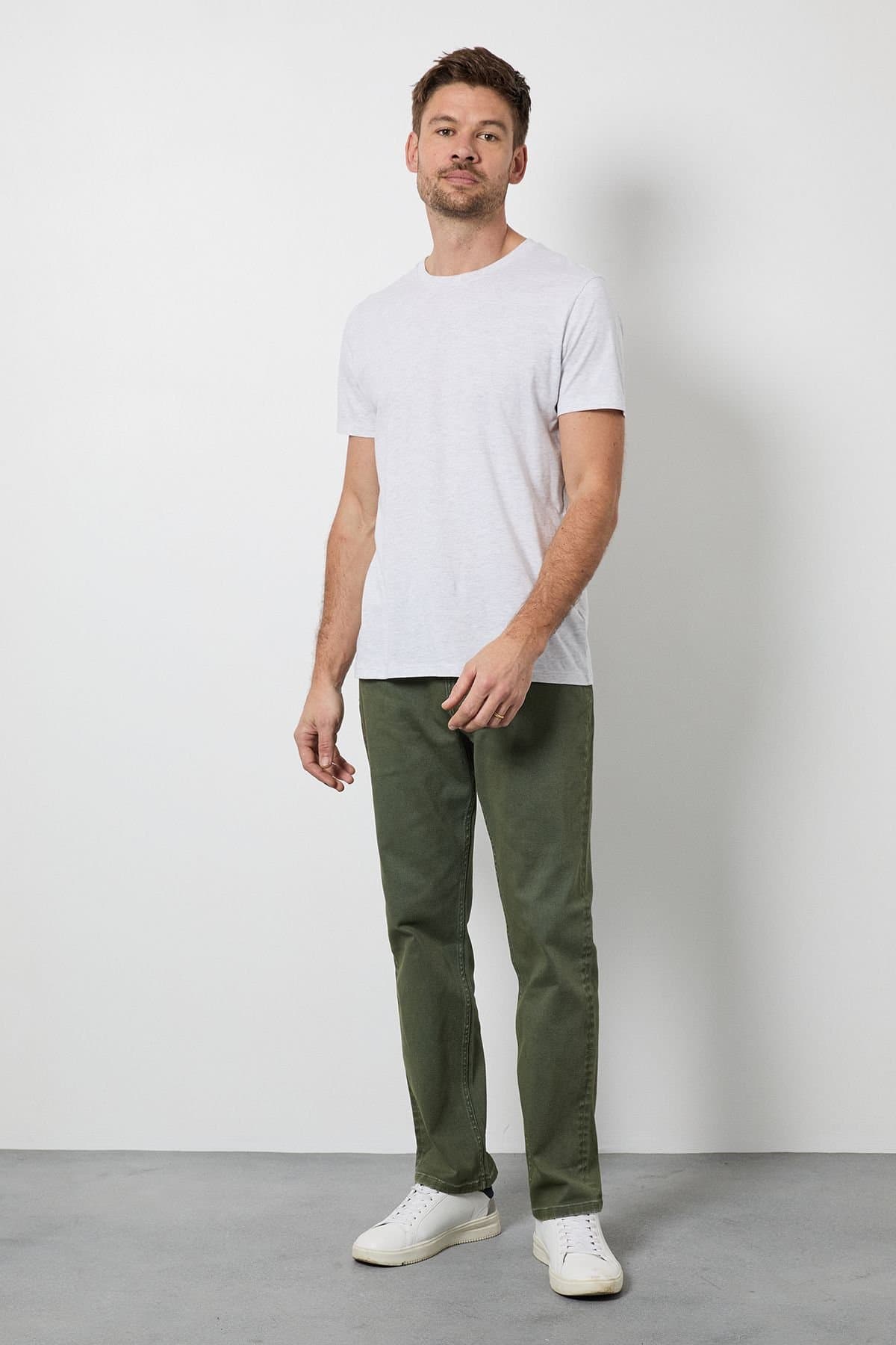 Maine Maine Men's Khaki Straight Fit Jeans
