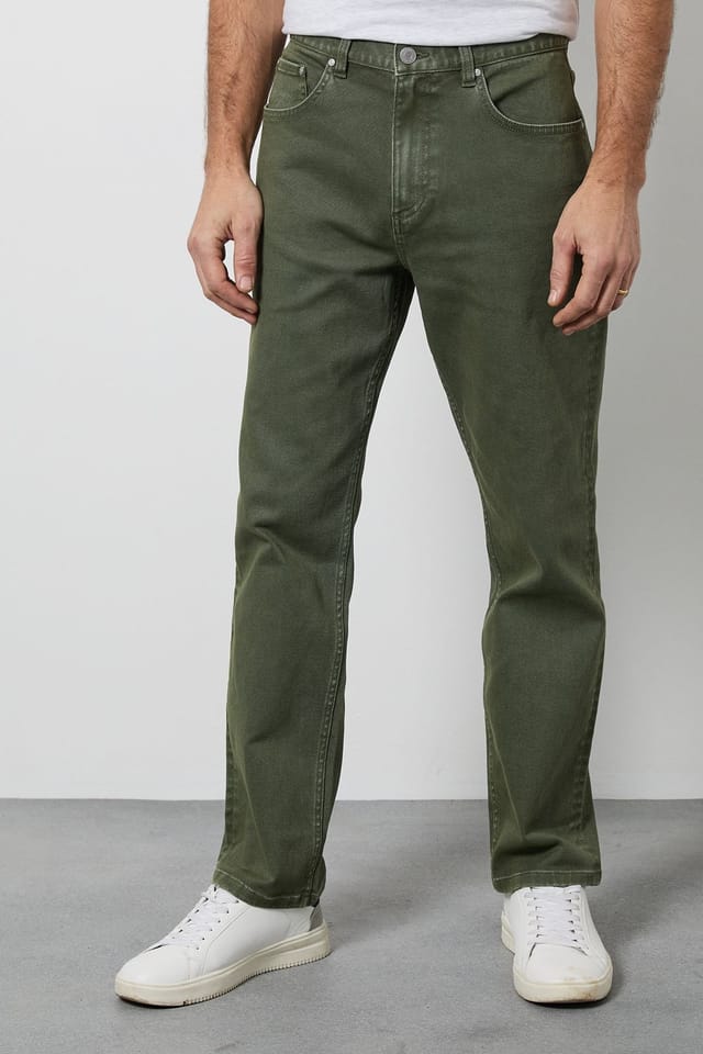 Maine Maine Men's Khaki Straight Fit Jeans - 2
