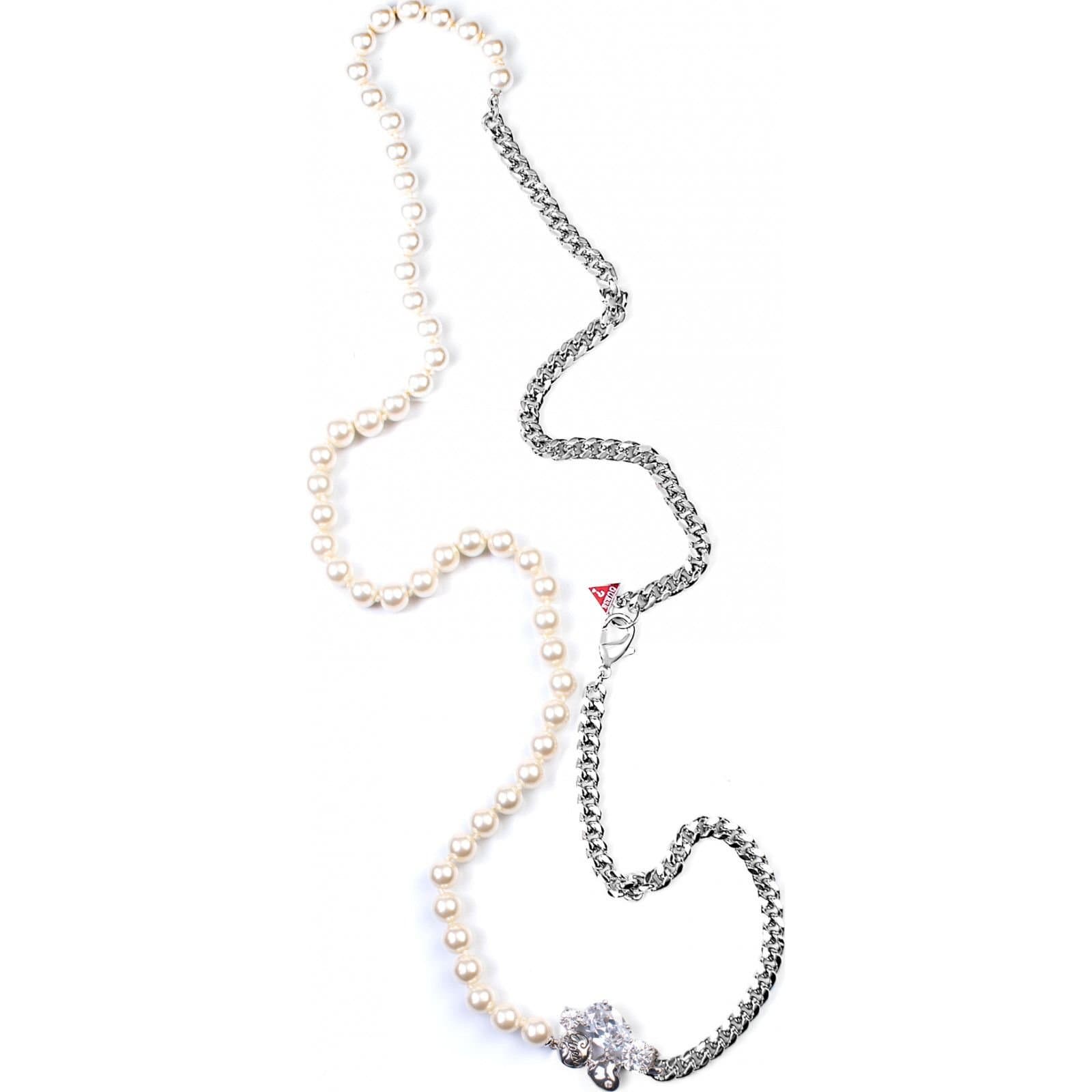 Guess Guess Multicolor Pearl and Chain Necklace