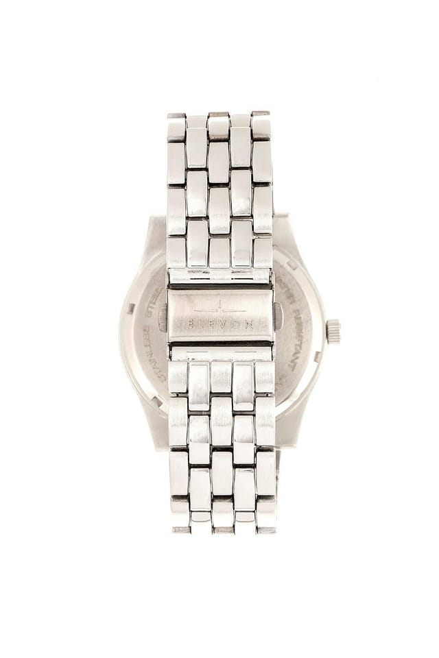 Elevon Elevon Men's Garrison Bracelet Watch with Date in White - 2