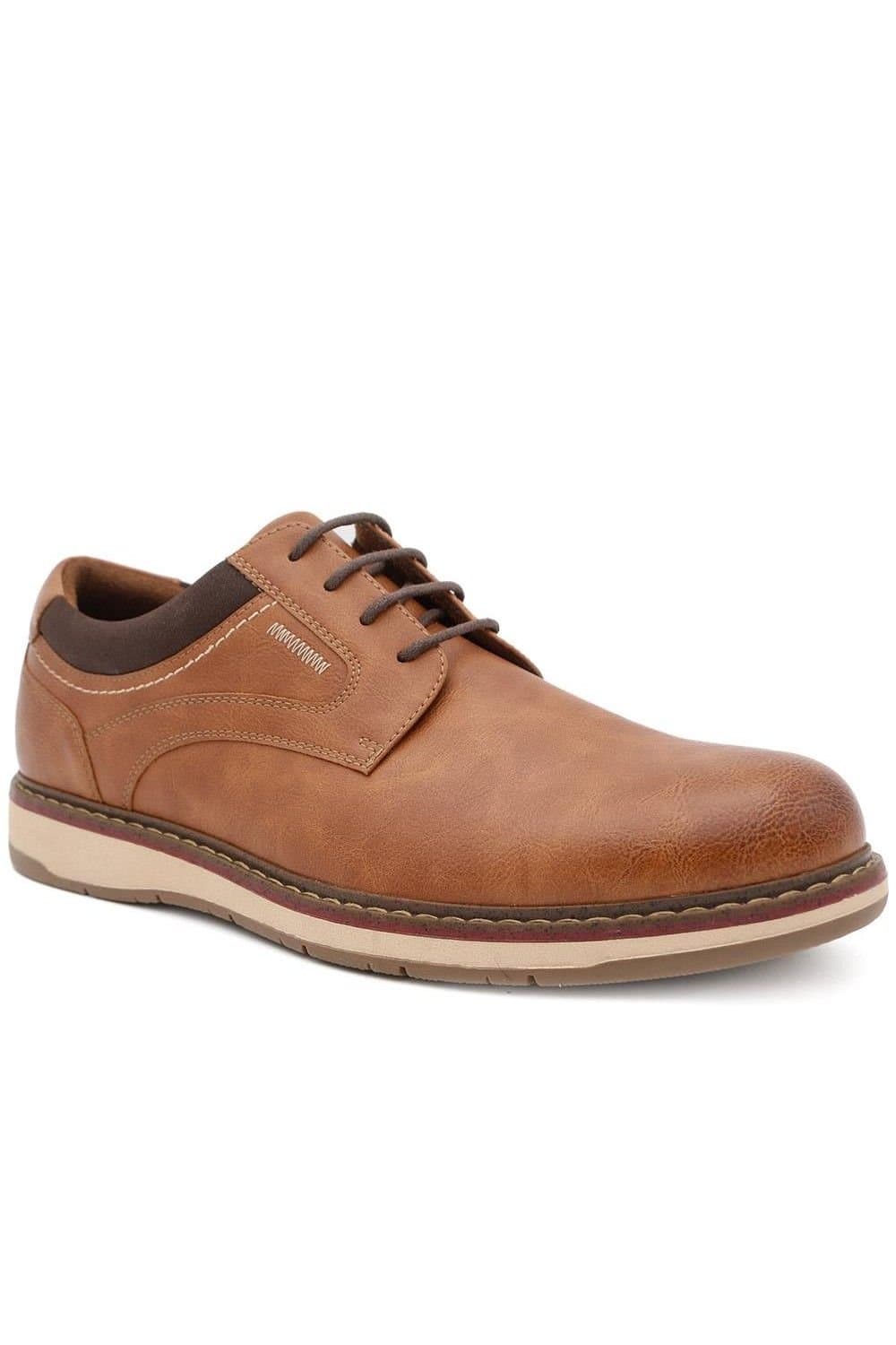 Pavers Pavers Men's Casual Lace Up Shoes in Tan