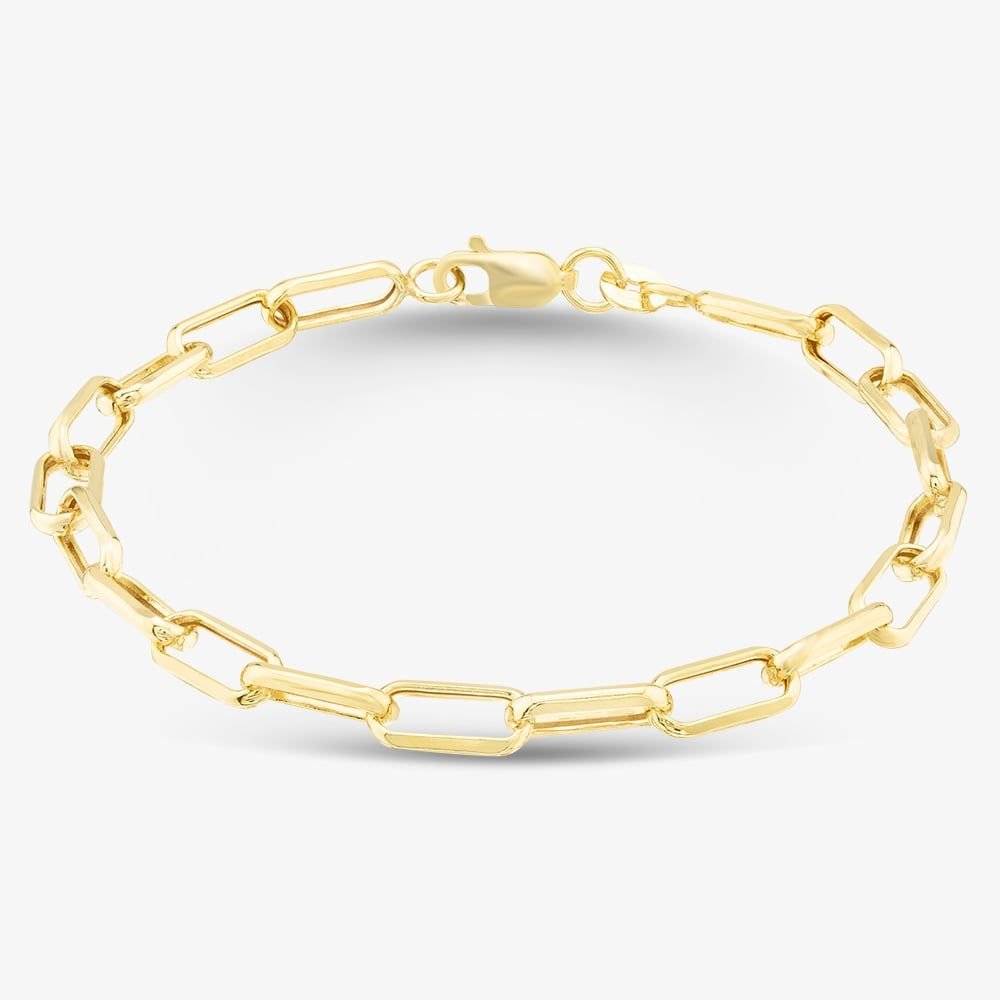 T.H.Baker T.H.Baker Women's 9ct Yellow Gold Paperlink Chain Bracelet 1.26.0552 - 1