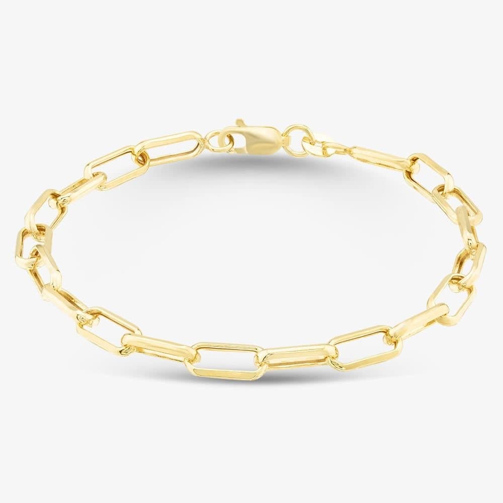 T.H.Baker T.H.Baker Women's 9ct Yellow Gold Paperlink Chain Bracelet 1.26.0552