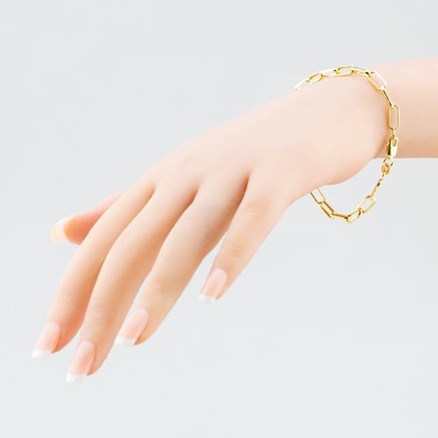 T.H.Baker T.H.Baker Women's 9ct Yellow Gold Paperlink Chain Bracelet 1.26.0552 - 2