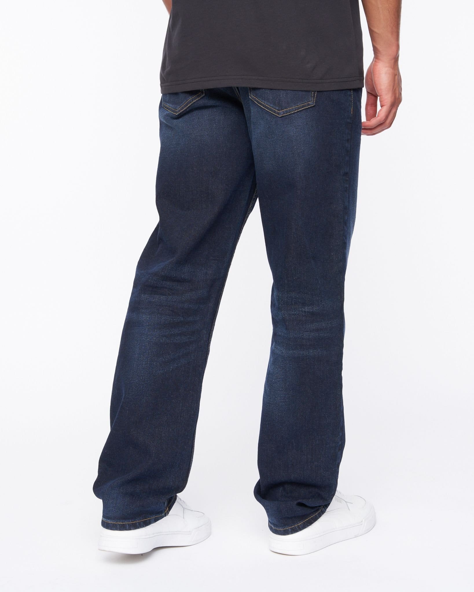 Duck&Cover Duck&Cover Rushawn Men's Modern Slim-Fit Jeans in Dark Navy - 4