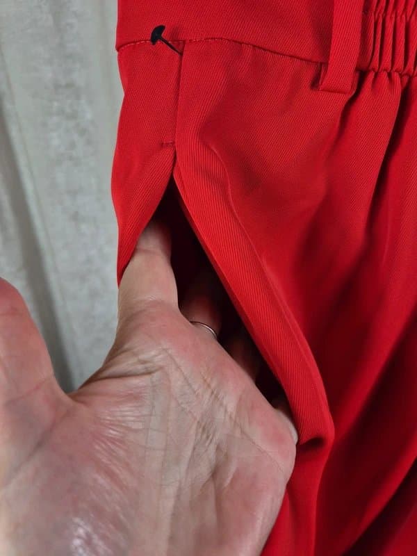 Next Next red wide leg trousers size 14