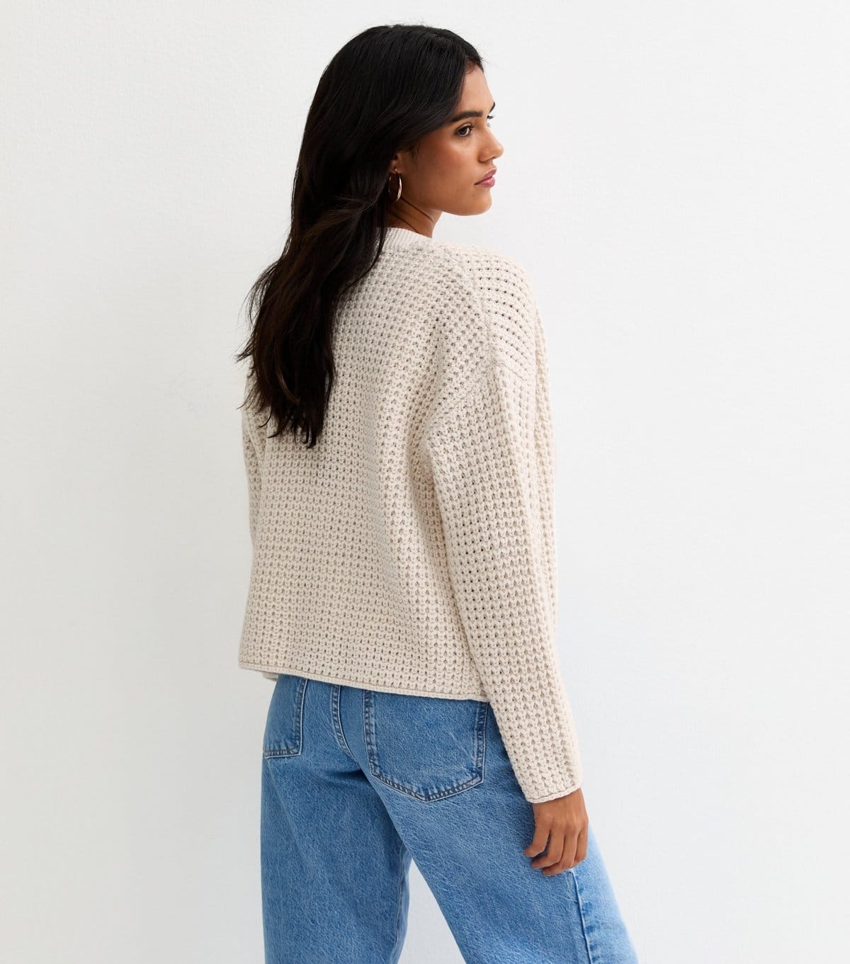 New Look Women's Off White Chunky Open Front Cardigan New Look - 4