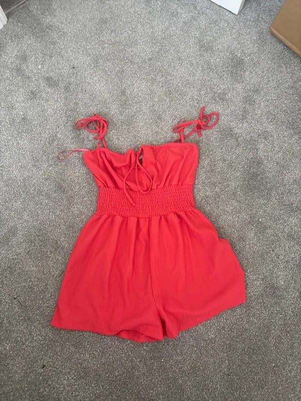 Bershka Pink short jumpsuit