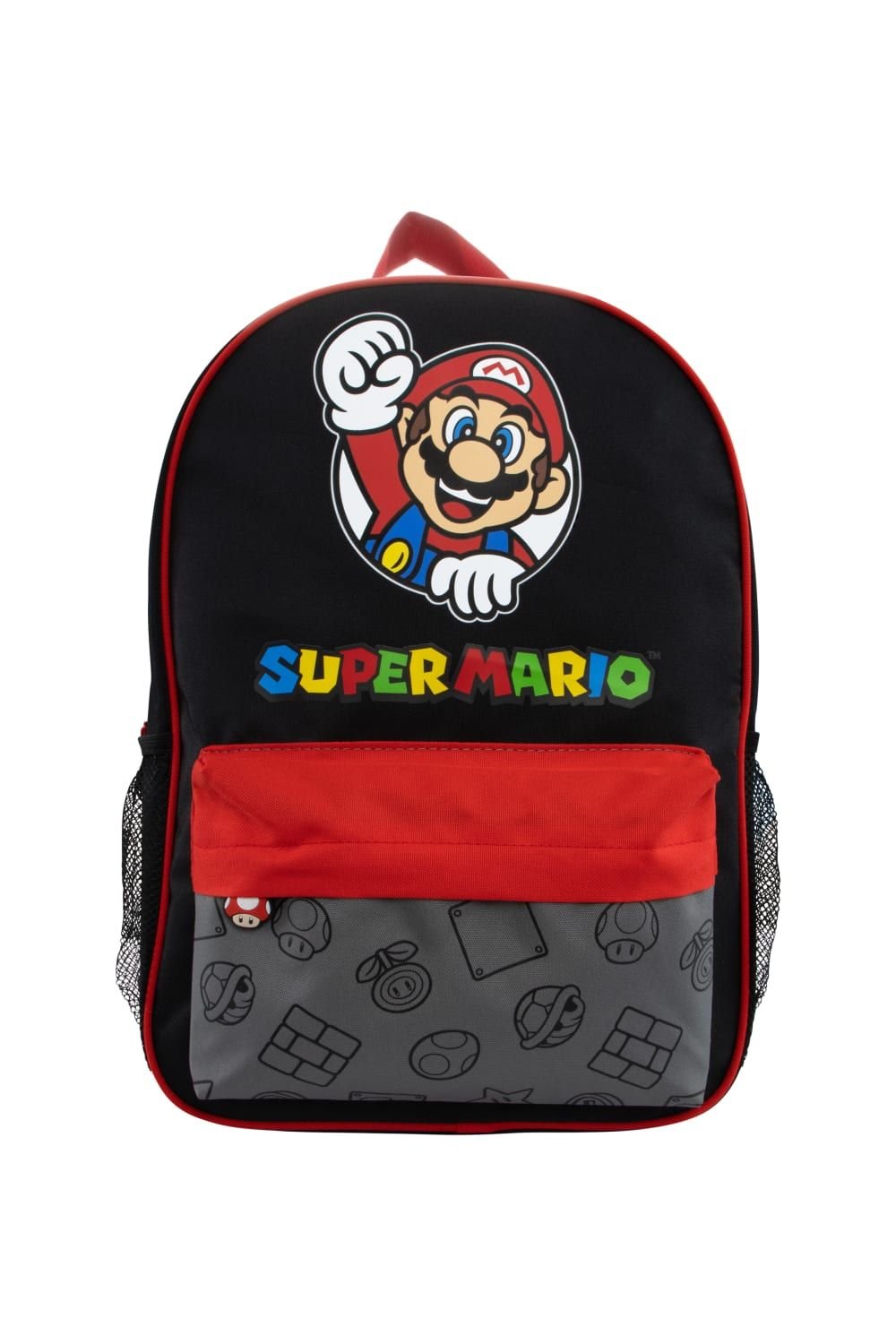 Super Mario Super Mario Men's Gaming Backpack in Black - 1