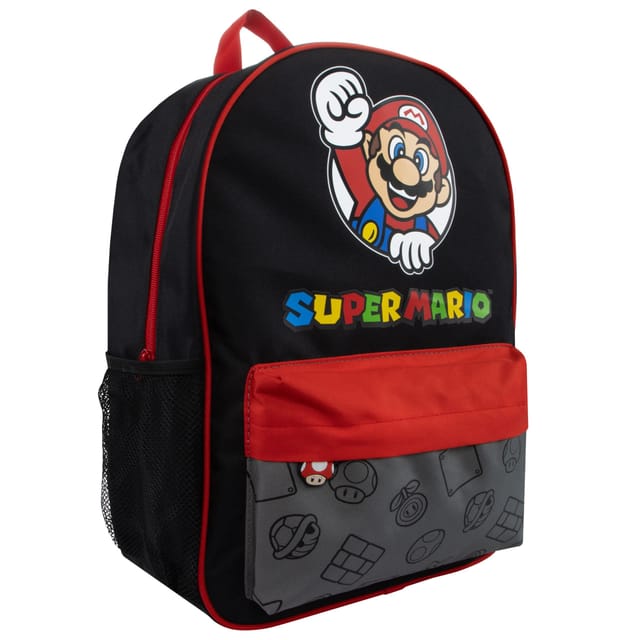 Super Mario Super Mario Men's Gaming Backpack in Black - 2