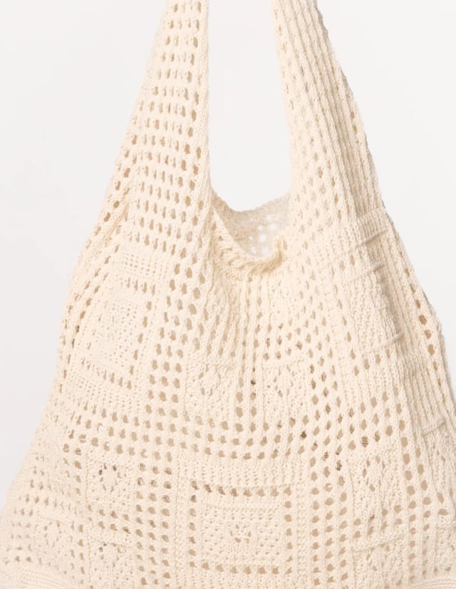Blue Vanilla Crochet Knit Pattern Bag - 2