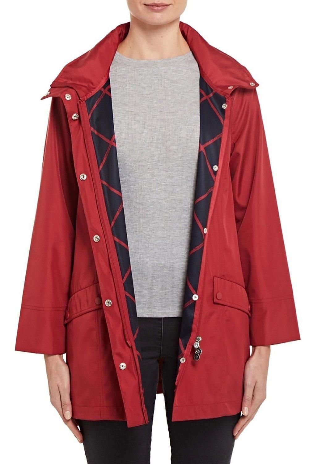Penny Plain Penny Plain Women's Raincoat in Red - 2