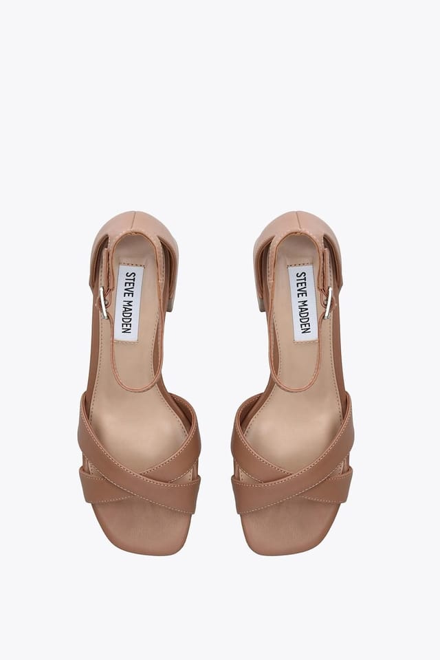 Steve Madden STEVE MADDEN Women's 'Fergie Tan' Leather Sandals in Tan - 2