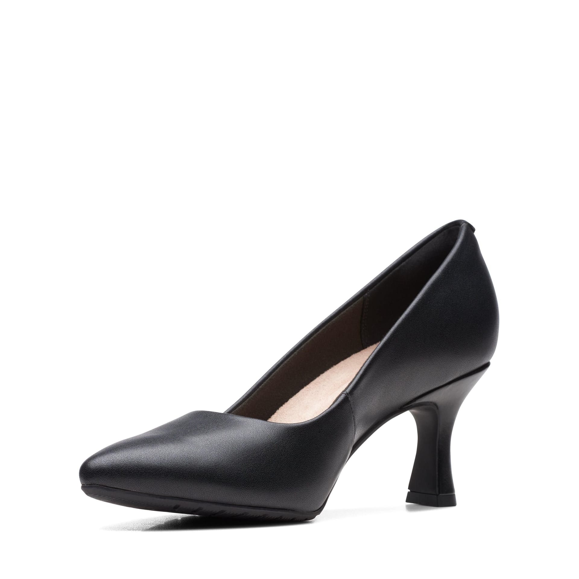 Clarks Clarks Women's Kataleyna Gem Black Leather Heels - 4