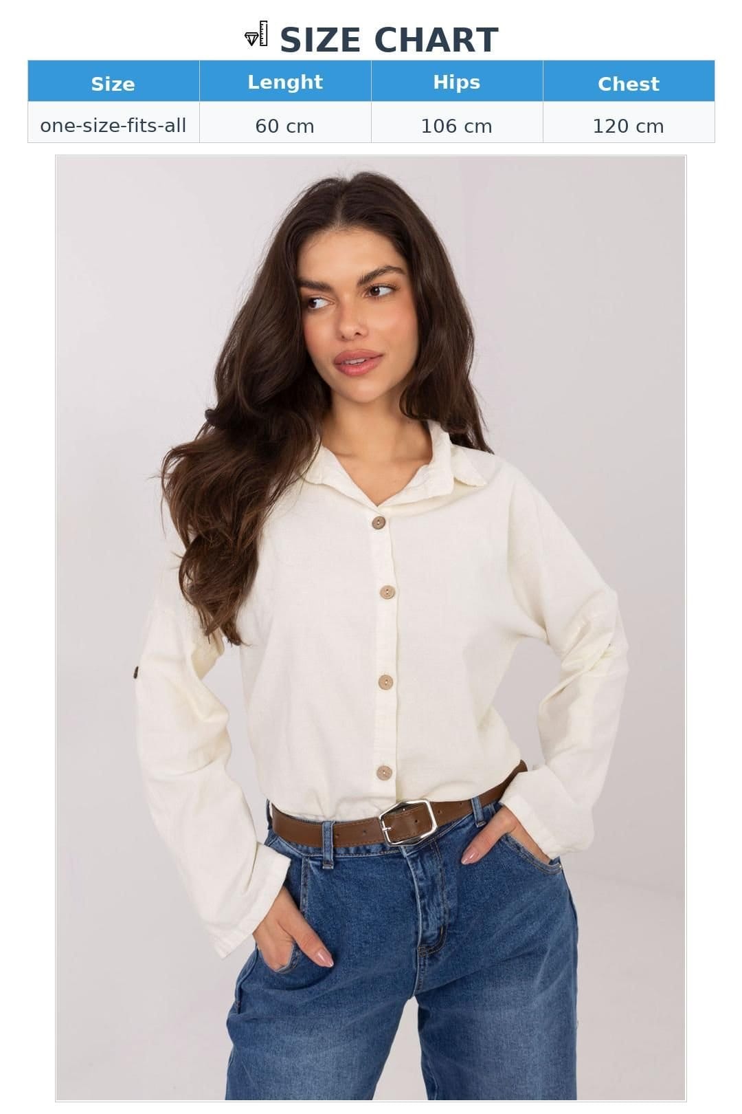 Love Lace Love Lace Women's Corduroy Long Sleeve Shirt in Off-White - 4
