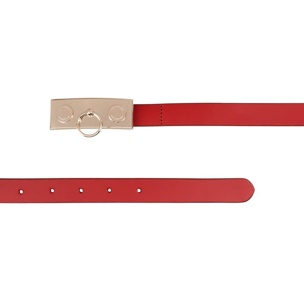 Paul Costelloe Paul Costelloe Women's Wanda Leather Belt in Red - 2