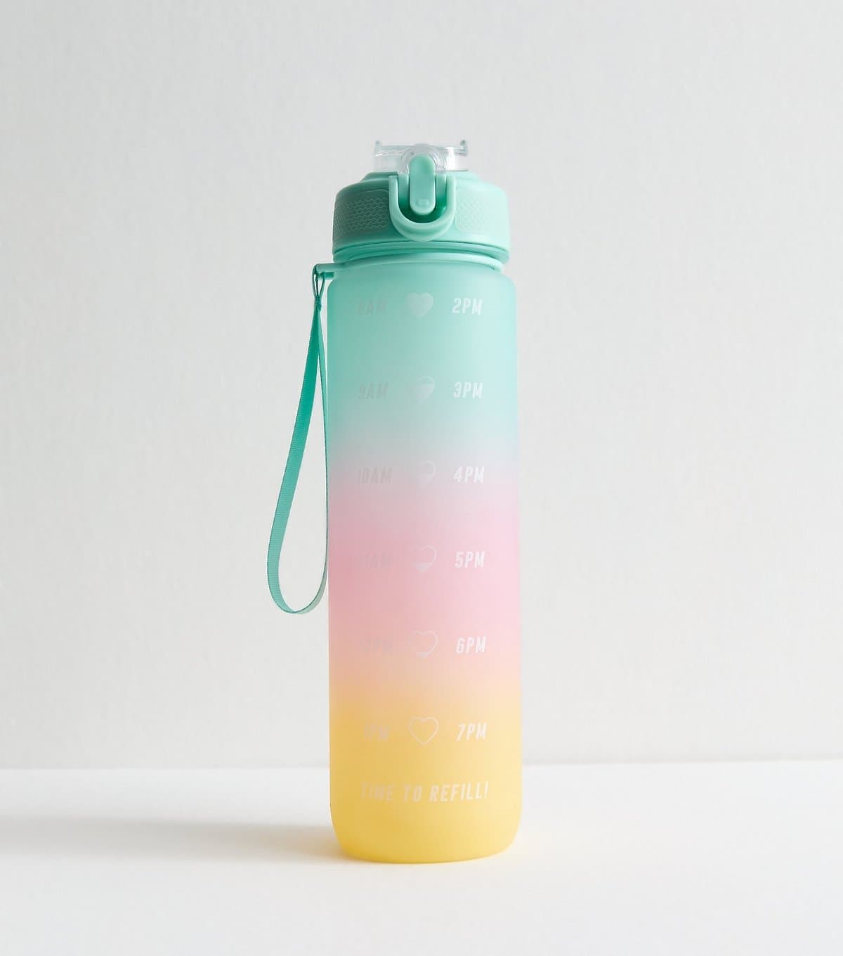 New Look Green Message Printed Drinking Bottle New Look