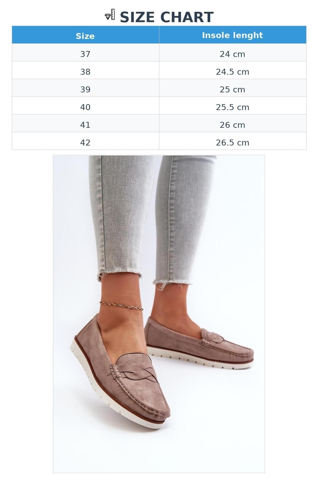 Love Lace Love Lace Women's Loafers with Interwoven Straps Suede Rounded Toe Insole in Beige - 4