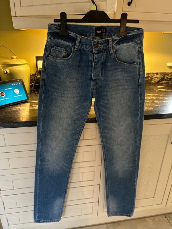 ASOS ASOS mens jeans. 28 x 32 button fly. Blue denim - 1