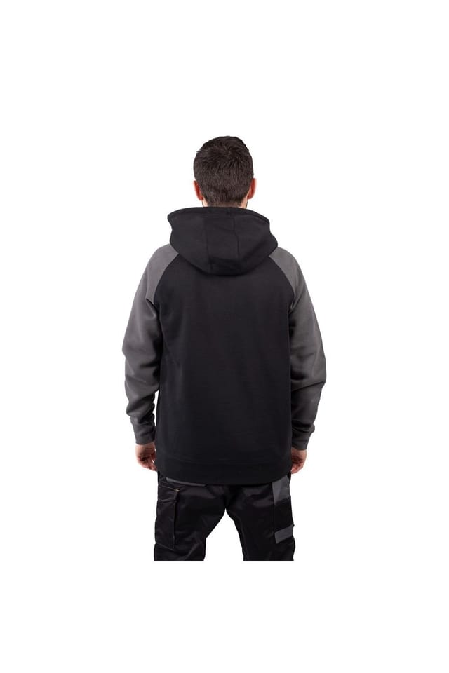 Caterpillar Caterpillar Men's Raglan Hooded Sweatshirt in Black - 2