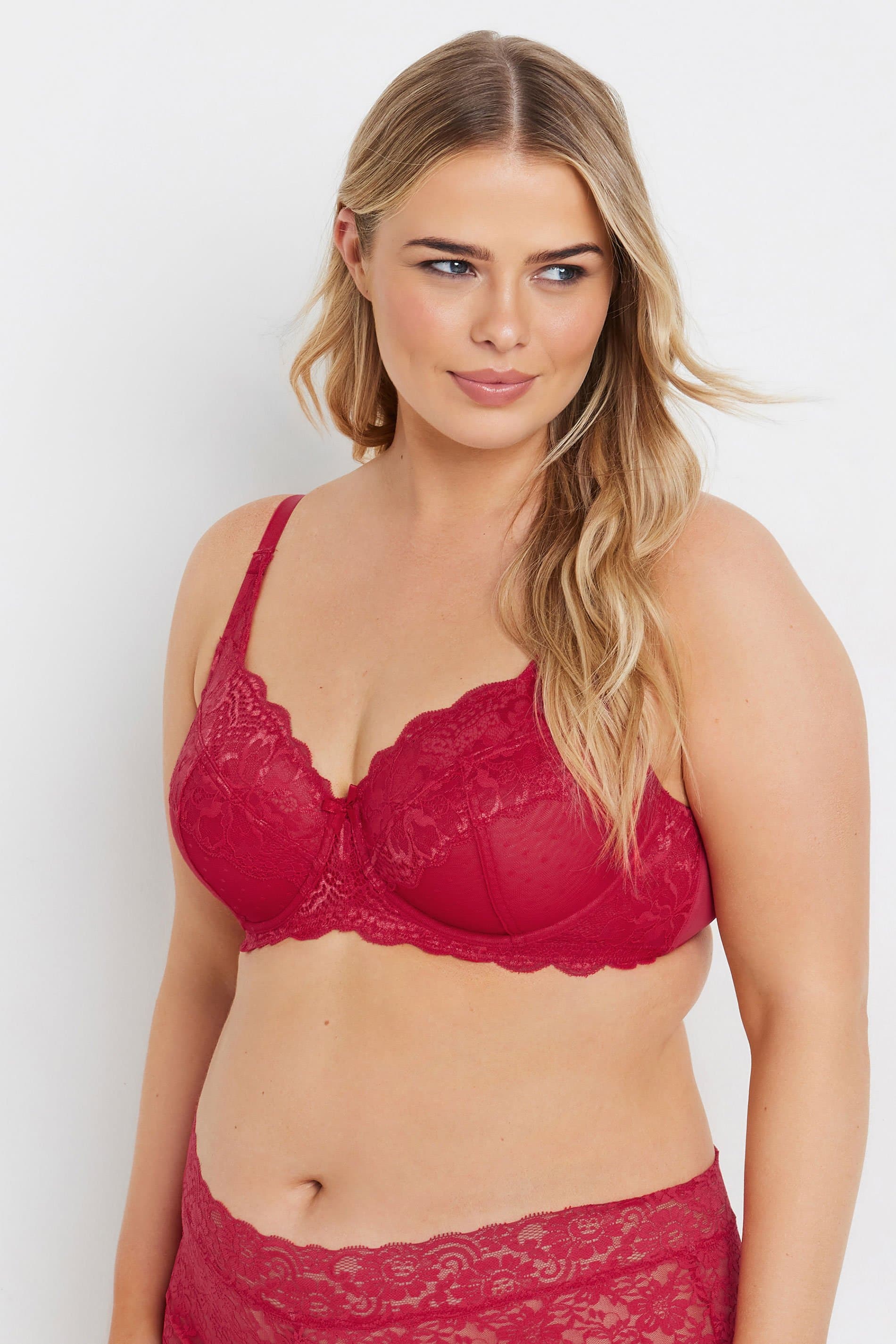 Yours Plus Size Lace Nonpadded Underwired Bra